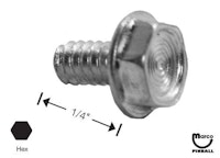 Machine Screw 6-32 x 1/4 inch pl-hwh