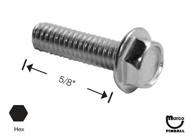 Machine Screw 6-32 x 5/8 inch pl-hwh