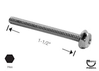 Machine Screw 6-32 x 1-1/2" pl-hwh