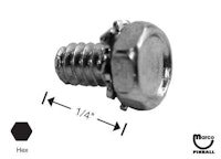 Machine Screw 6-32 x 1/4 inch pl-hh-s