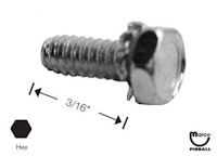 Machine Screw 6-32 x 3/16" p-tr hd