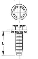 Machine Screw 6-32 x 1/4" sl-hh-tc-s