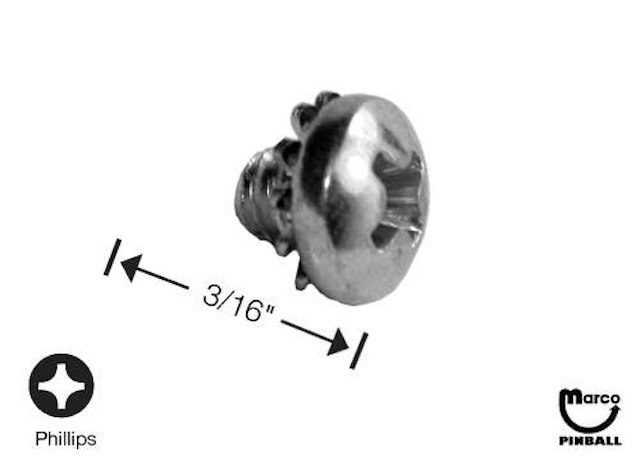 Machine Screw 8-32 x 3/16 inch p-ph-sems