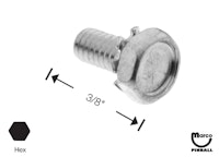 Machine Screw 8-32 x 3/8" pl-hh-s