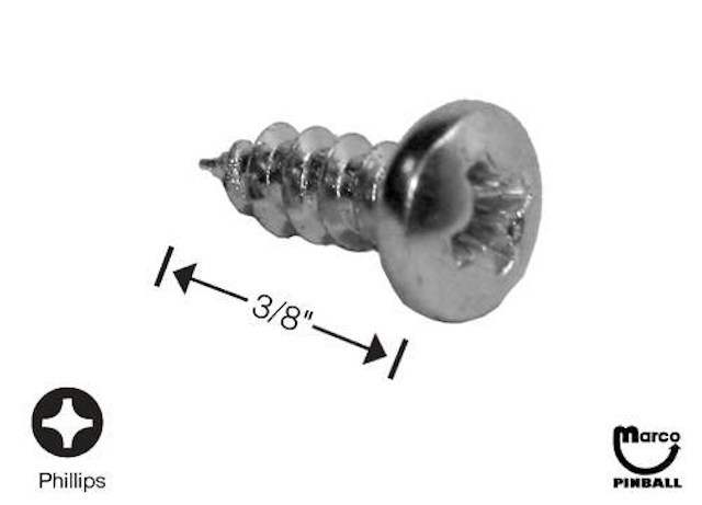 Sheet Metal Screw #6 x 3/8 inch p-ph 237-5880-00