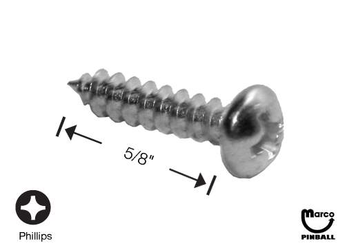 Sheet Metal Screw #6 x 5/8" p-ph