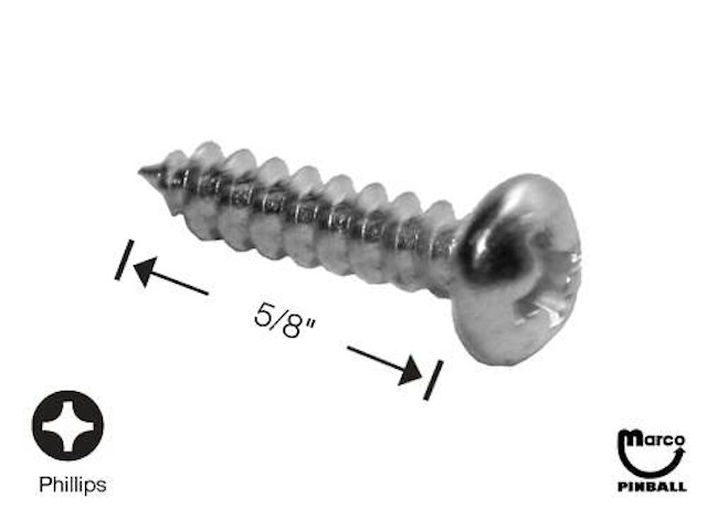 Sheet Metal Screw #6 x 5/8" p-ph