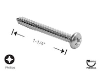 Sheet Metal Screw #6 x 1-1/4 inch p-ph-a