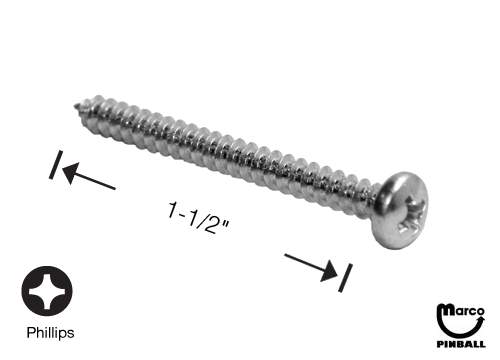 Sheet Metal Screw #6 x 1-1/2 inch p-ph-a SC00104-12