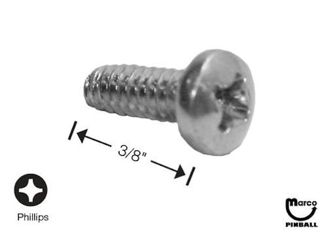 Sheet Metal Screw #6 x 3/8 inch p-ph-st