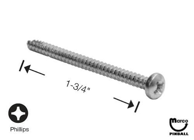 Sheet Metal Screw #6 x 1-3/4 inch p-ph T-25
