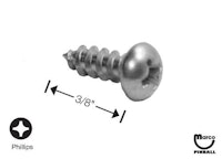 Sheet Metal Screw #6 x 3/8 inch p-rh-a