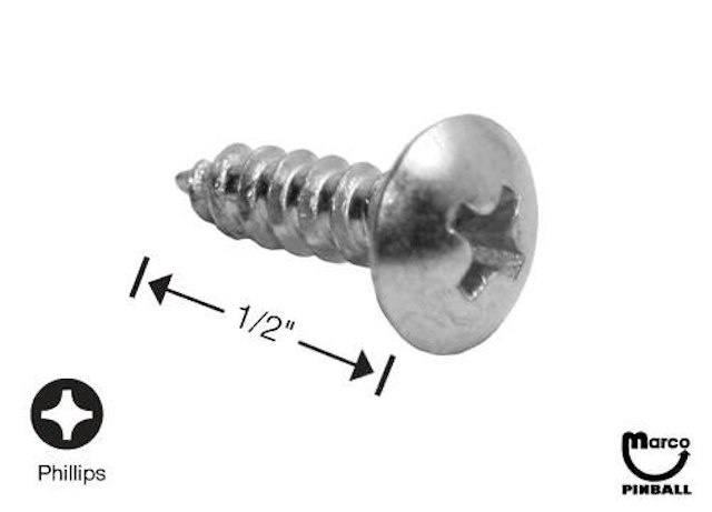 Sheet Metal Screw #6 x 1/2" p-trh 237-5809-00