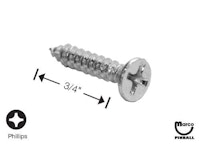 Sheet Metal Screw #6 x 3/4" p-flh-a
