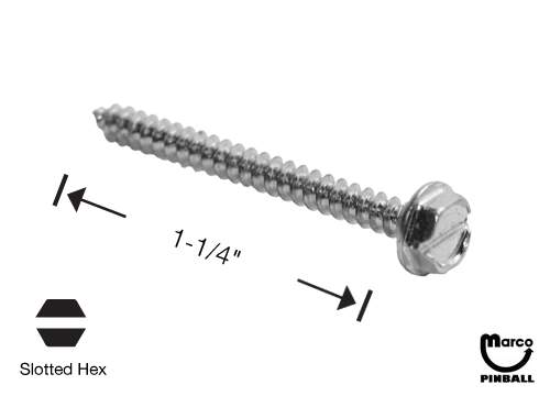 Sheet Metal Screw #6 x 1-1/4 inch sl-hwh