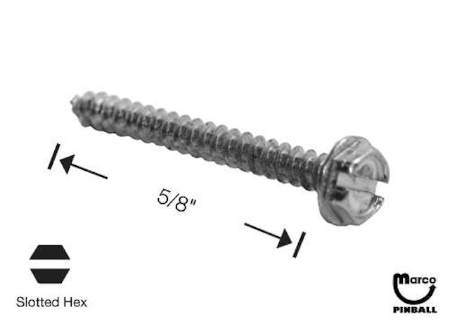 Sheet Metal Screw #6 x 5/8" sl-hwh 234-5002-00