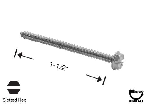 Sheet Metal Screw #6 x 1-1/2 inch sl-hwh