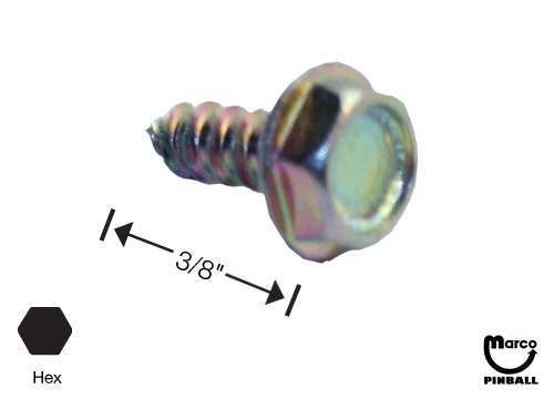 Sheet Metal Screw #6 x 3/8 inch pl-h-y USE 410-01115-06