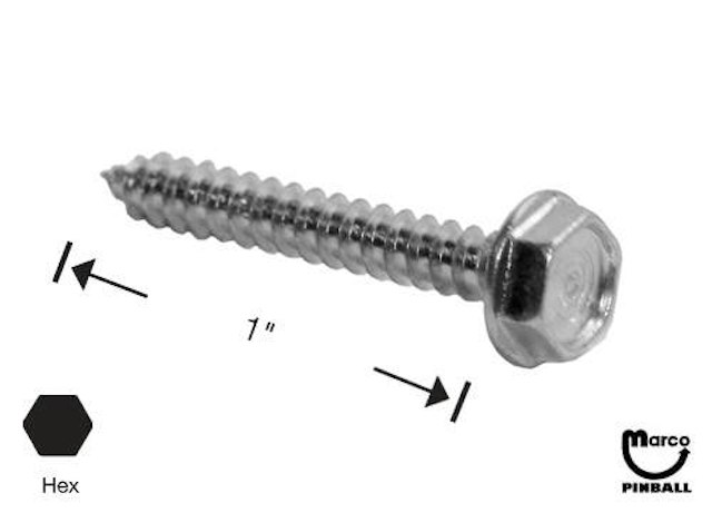Sheet Metal Screw #6 x 1 inch pl-hwh 234-5005-00