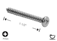 Sheet Metal Screw #8 x 1-1/2" p-ph-a