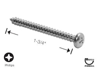 Sheet Metal Screw #8 x 1-3/4" p-ph-a