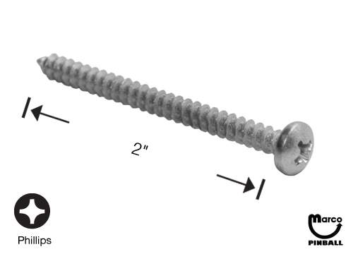 Sheet Metal Screw #8 x 2" p-ph-a