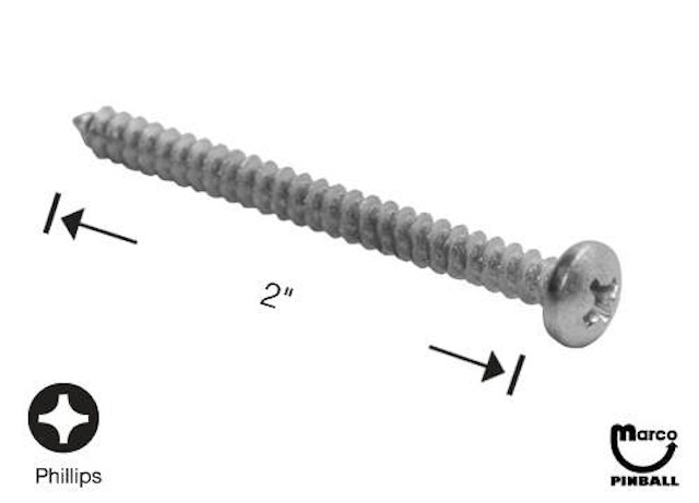 Sheet Metal Screw #8 x 2" p-ph-a
