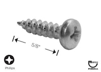Sheet Metal Screw #8 x 5/8 inch p-rh