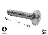 Sheet Metal Screw #8 x 7/8" p-th-type 25