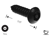 Screw #8 x 5/8 inch Torx w/pin button head