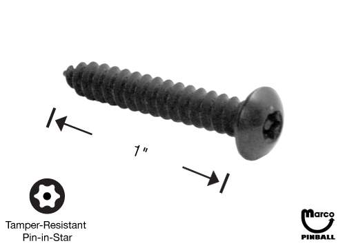 Screw #8 X 1" Torx w/Pin Button Head