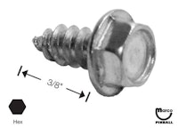 Sheet Metal Screw #8 x 3/8" pl-hwh-a