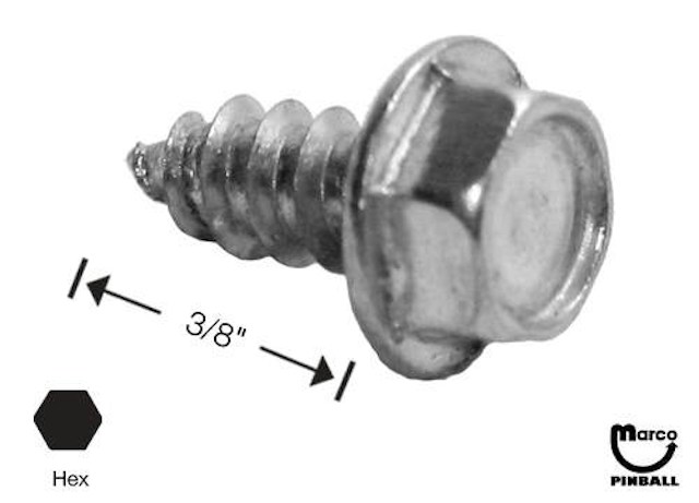Sheet Metal Screw #8 x 3/8 inch pl-hwh-a 234-5100-00