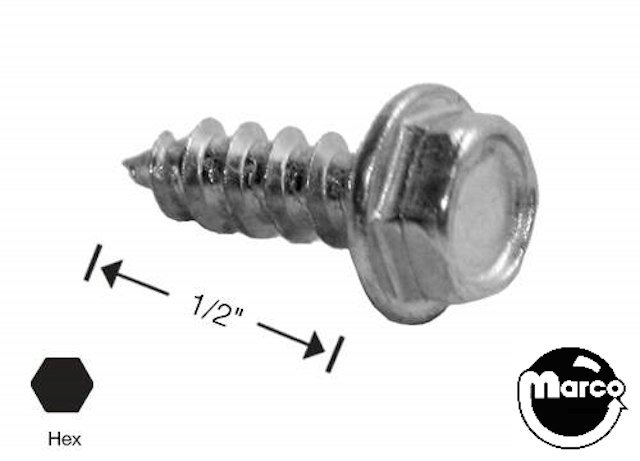 Sheet Metal Screw #8 x 1/2" pl-hwh-a