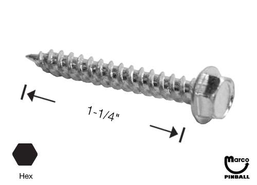 Sheet Metal Screw #8 x 1-1/4 inch pl-hwh-a
