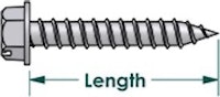 Sheet Metal Screw #8 x 7/8" pl-hwh-a