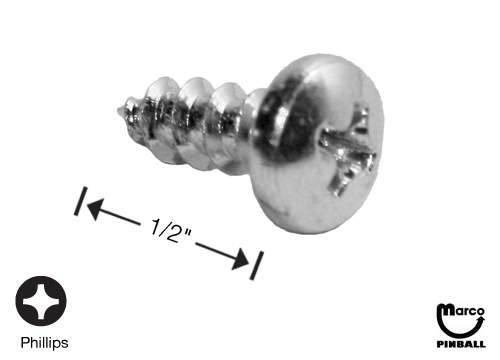 Sheet Metal Screw #10 x 1/2 inch p-ph