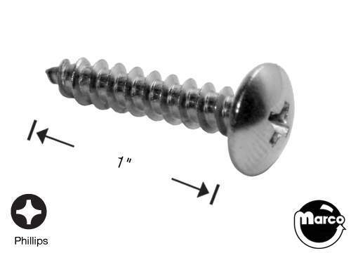 Sheet Metal Screw #10 x 1 inch p-truss head