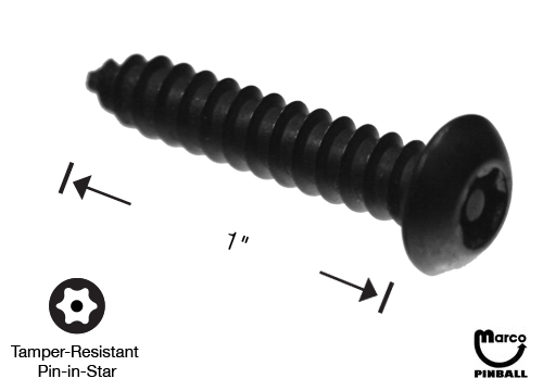 Sheet Metal Screw #10 x 1 inch p-tr-torx blk