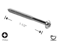 Screw - wood #5 x 1-1/2" round head