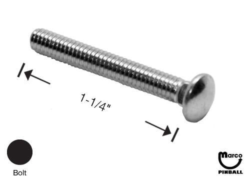 Bolt carriage #8-32 x 1-1/4 inch