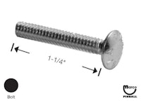Bolt carriage #10-24 x 1-1/4"