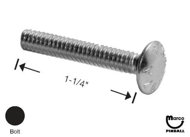 Bolt carriage 10-24 x 1-1/4 inch