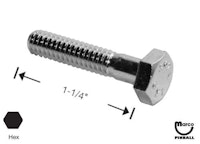 Bolt 1/4-20 x 1-1/4" hh