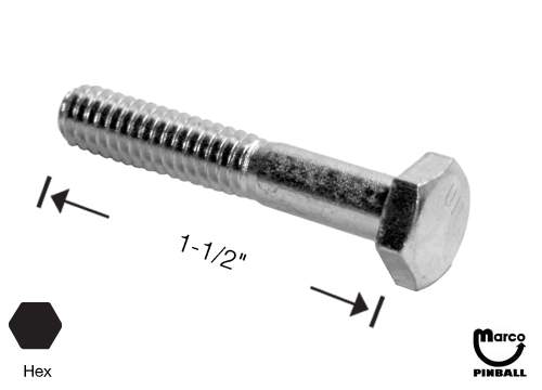 Bolt 1/4-20 x 1-1/2" hh