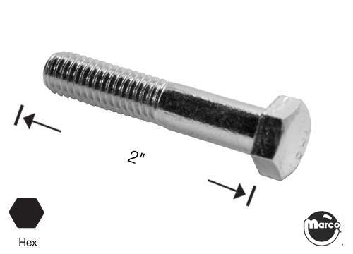 Machine screw 3/8-16 x 2 inch pl-hwh