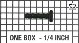 Bolt 1/4-20 x 1 inch hh-s black