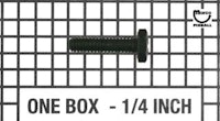 Bolt 1/4-20 x 1 inch hh-s black