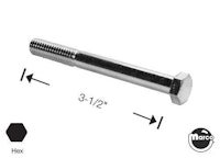 Machine screw 3/8-16 x 3-1/2 inch pl-hwh