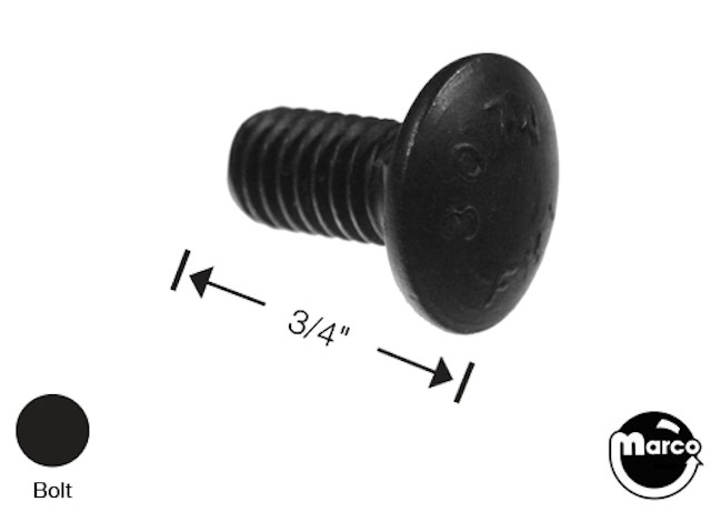 Bolt 3/8-16 x 3/4 inch carriage long neck